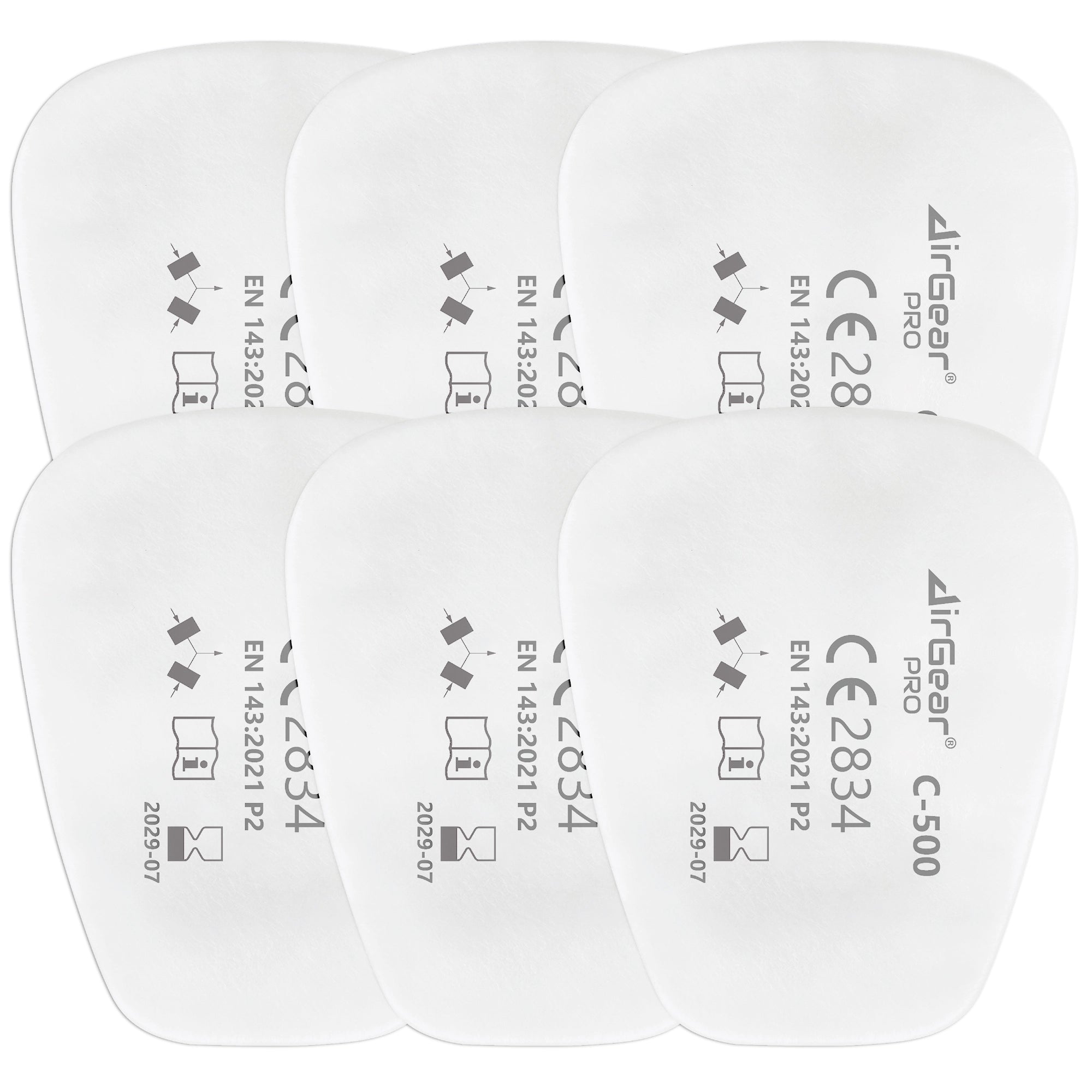 AirGearPro C-500 P2 dust filters for G-500, M-500 and G-750 respirators