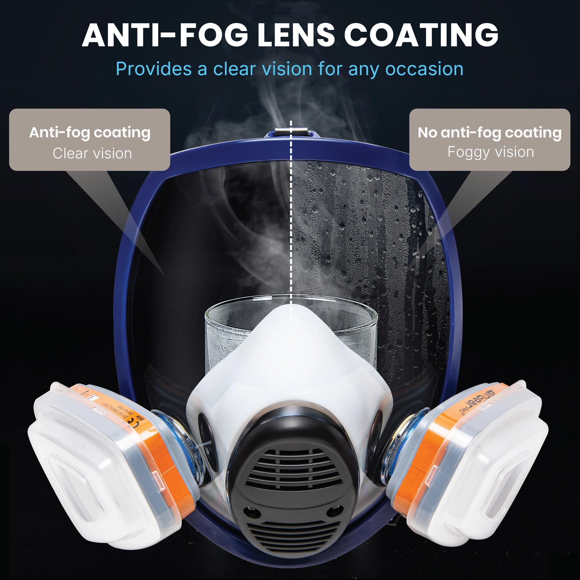 G-750 Full Face Respirator Mask with A1P2 Filters