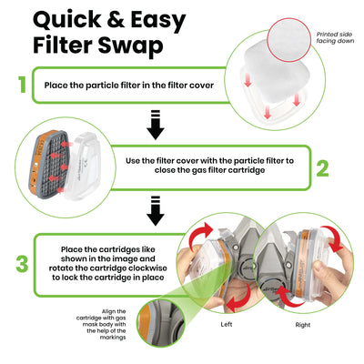 C-500 P3 Dust Filters – for G-500, M-500 & G-750 Respirators