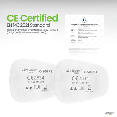 C-500 P3 Dust Filters – for G-500, M-500 & G-750 Respirators
