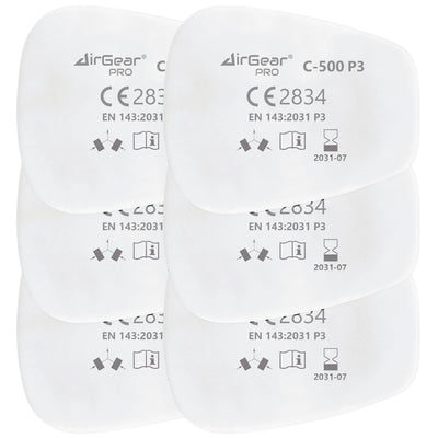 C-500 P3-Feinstaubfilter für G-500, M-500 und G-750 Atemschutzmasken