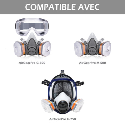 C-500 Filtres P3 Anti-Poussières Fines pour Masques G-500, M-500 et G-750