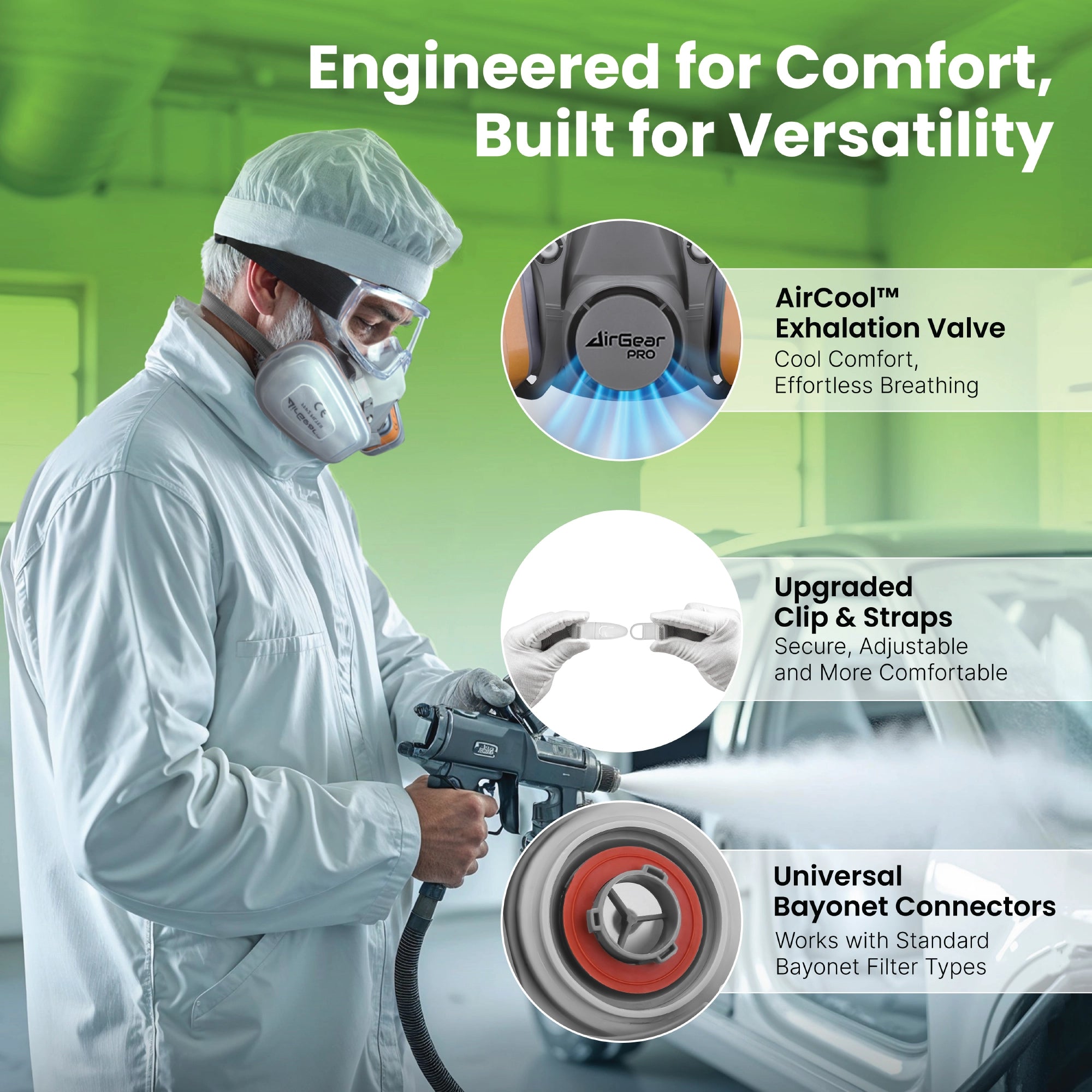 M-500 Respirator Mask with A1P2 Filters