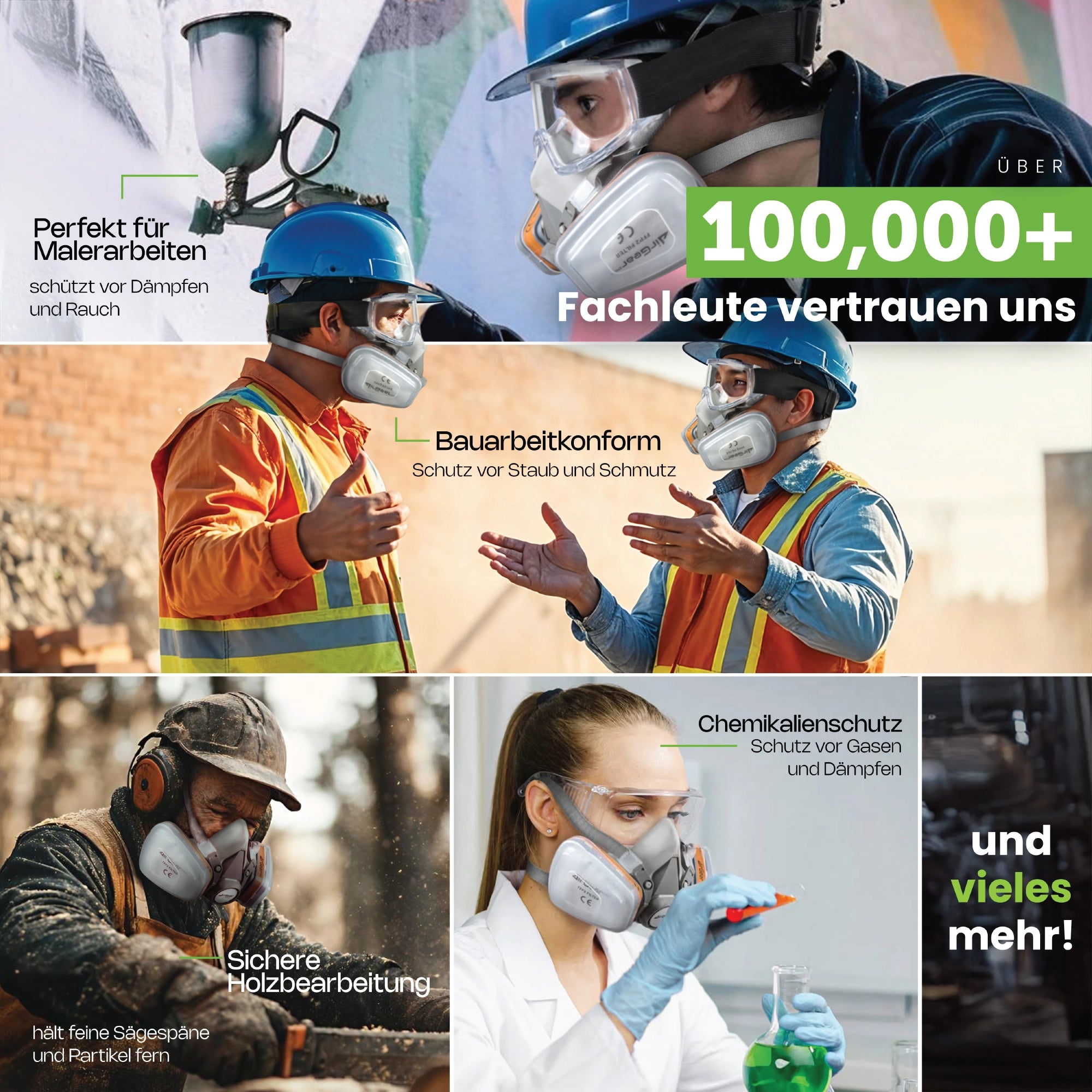 M-500 Lackiermaske mit A1P2-Filtern