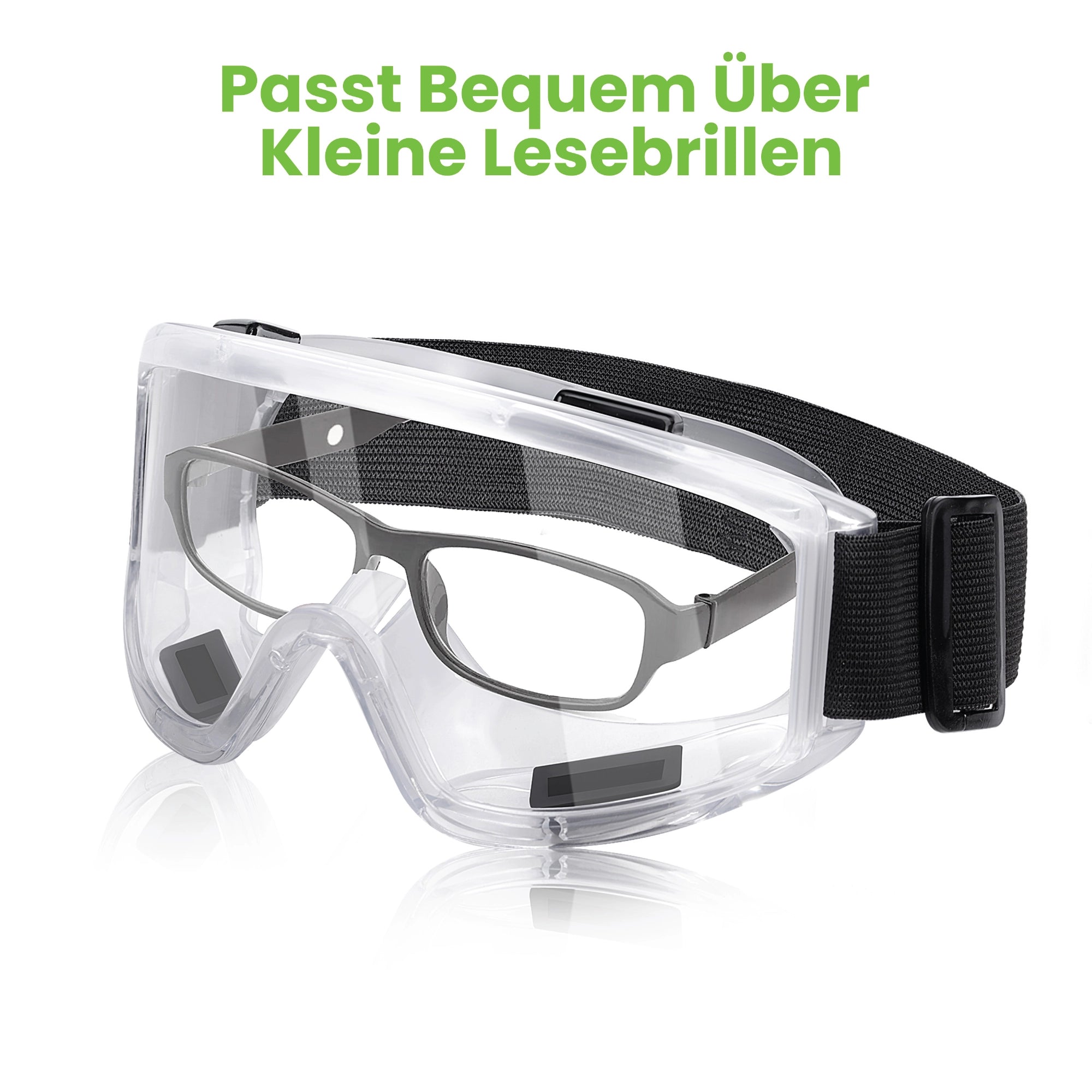 Vision-1000 Anti-Beschlag-Schutzbrille - 2er-Pack mit Ohrstöpseln