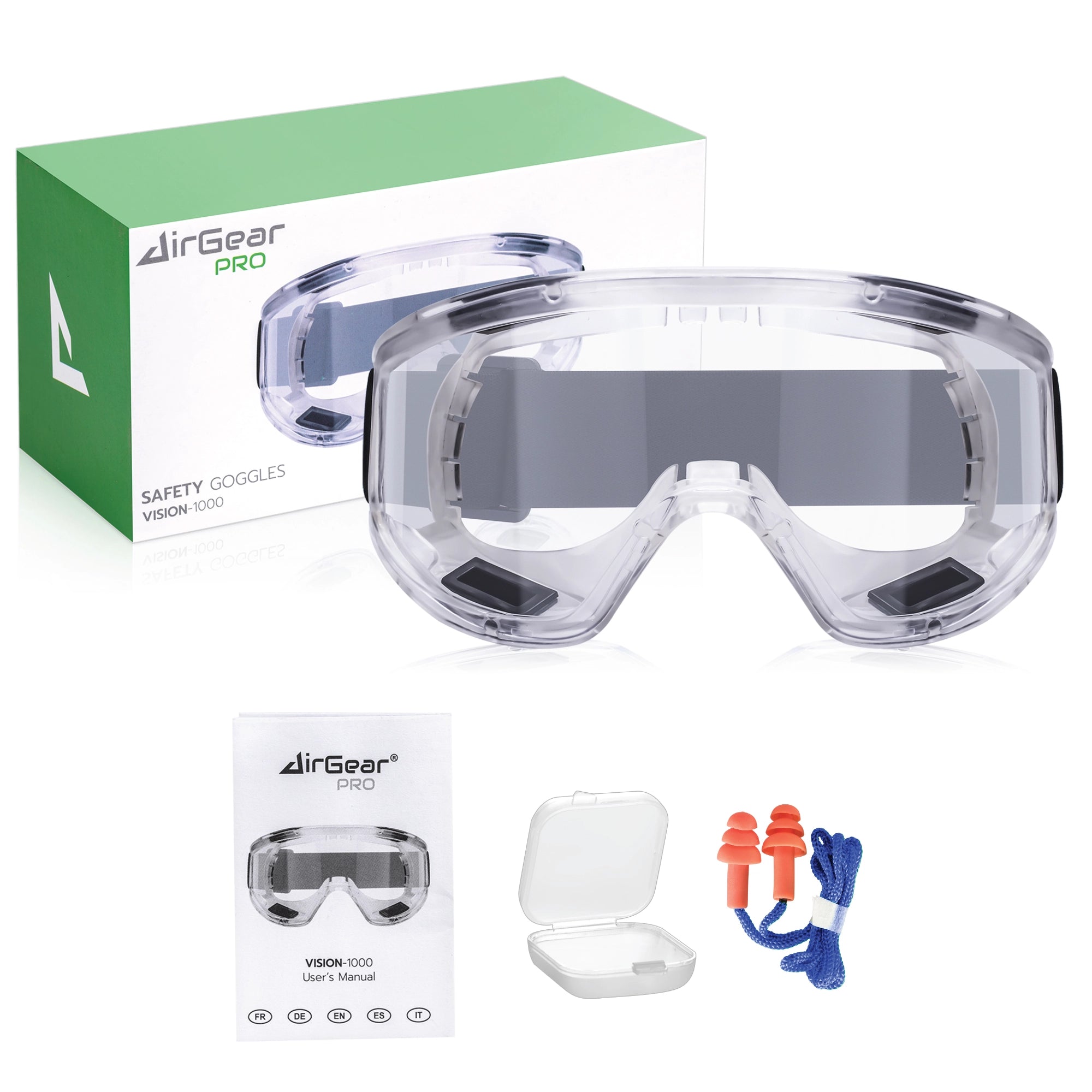 Lunettes de Protection Vision-1000 Anti-Buée Anti-Rayures