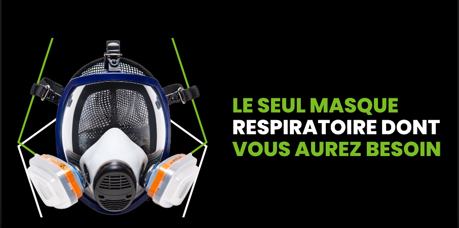 G-750 Full Face Respirator Mask with A1P2 Filters